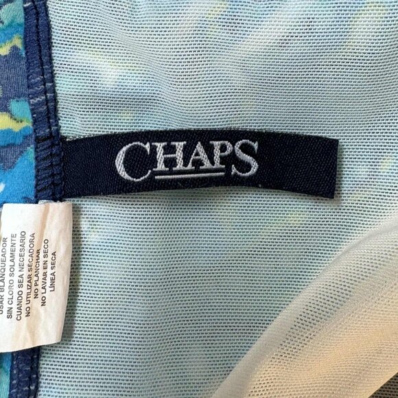 Chaps Blue Paisley Tankini Swimsuit – Size 8 - Picture 6 of 9